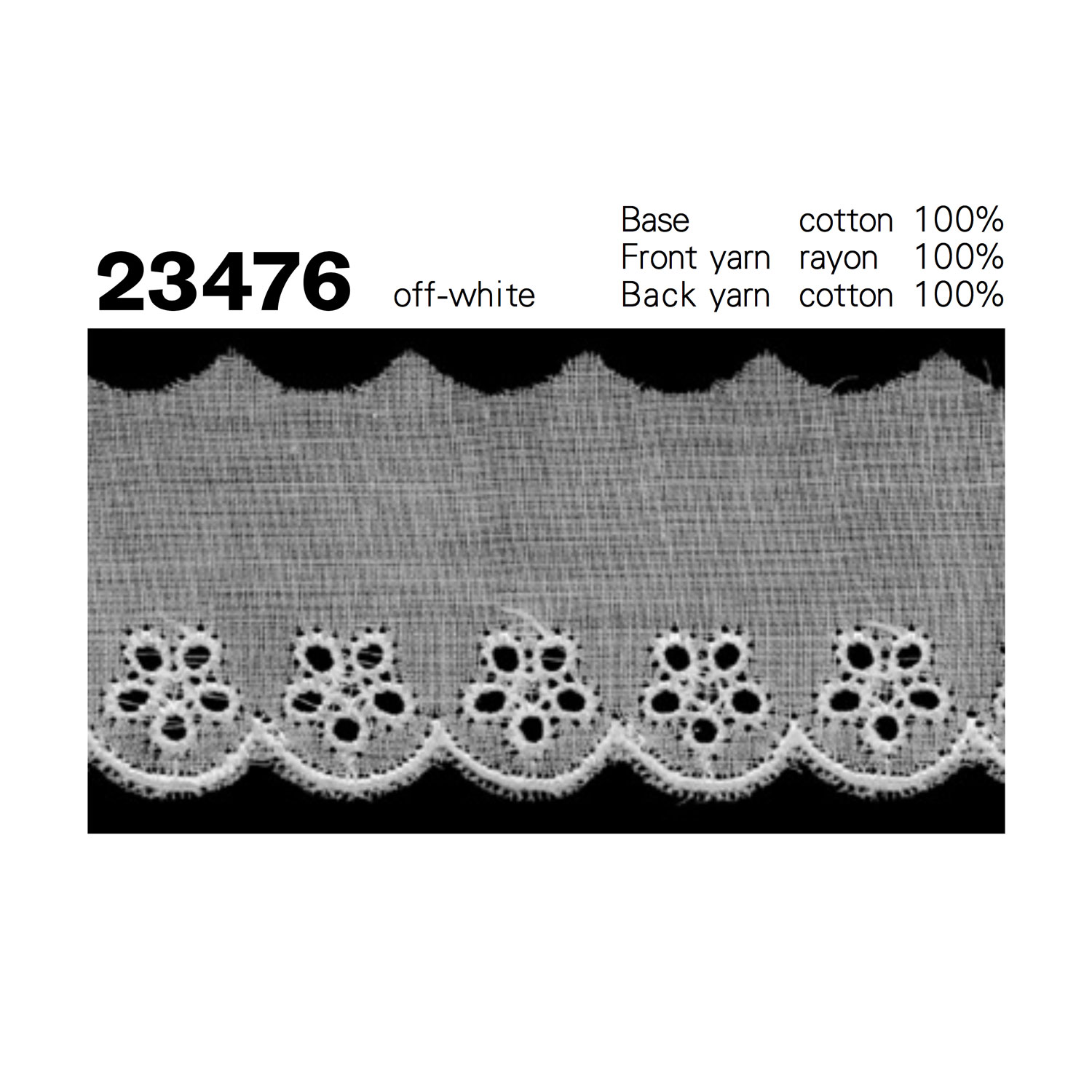 23476 دانتيل قطني[Lace] Kyowa Lace