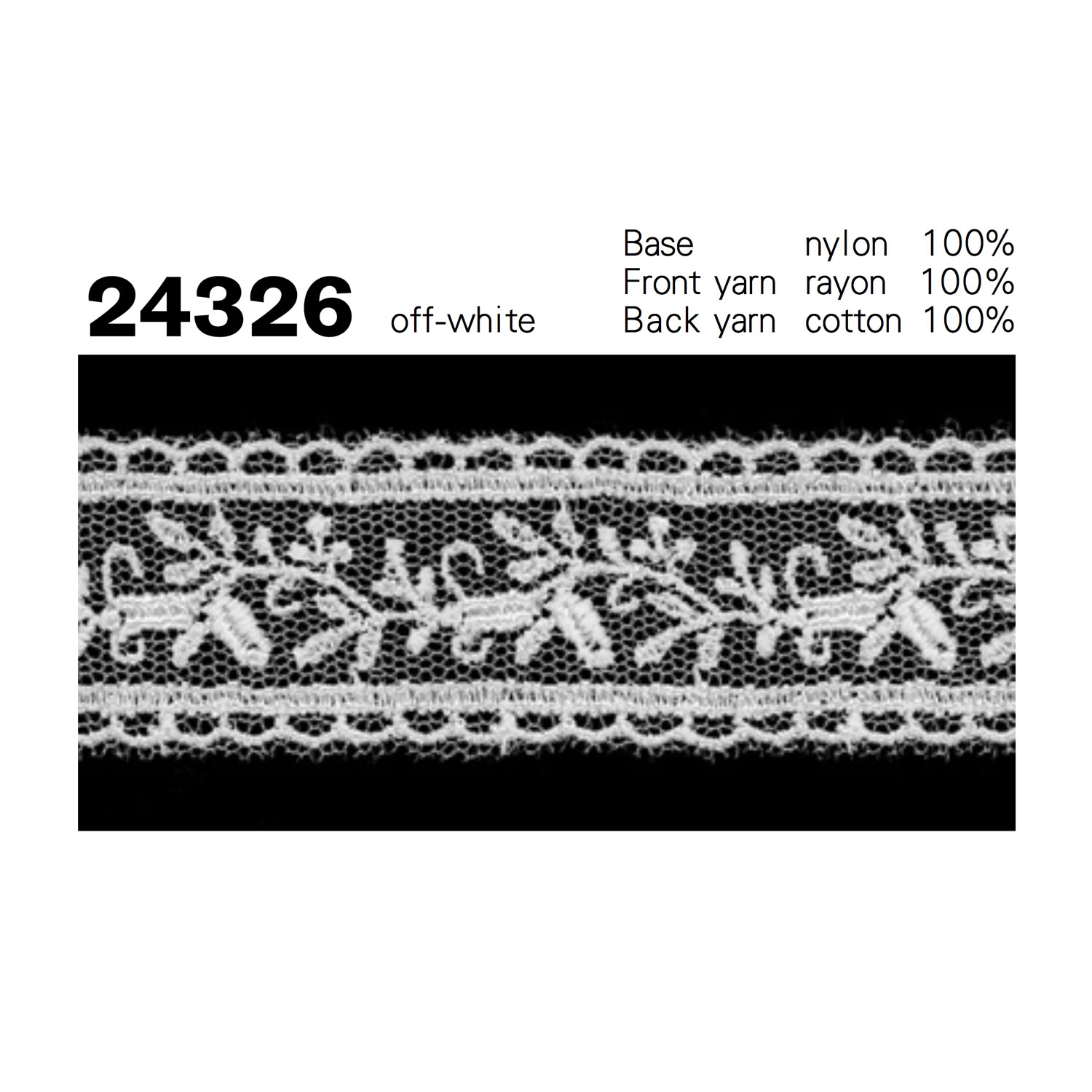 24326 دانتيل تول ضيق Kyowa Lace