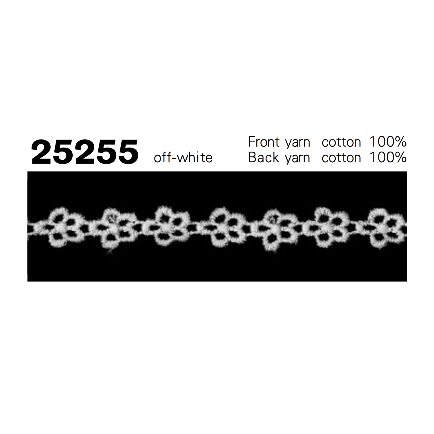 25255 دانتيل كيميائي ضيق[Lace] Kyowa Lace