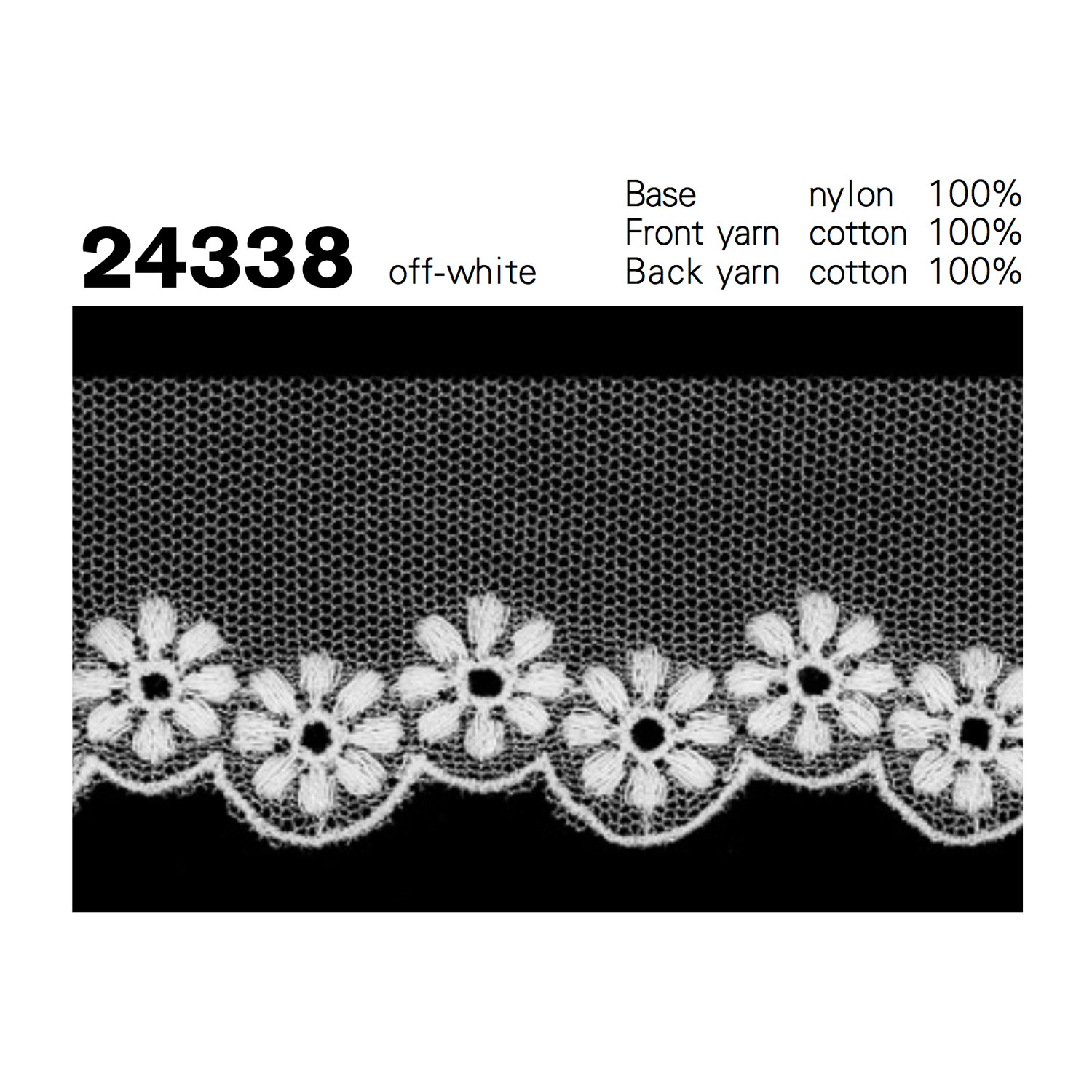 24338 دانتيل التول Kyowa Lace