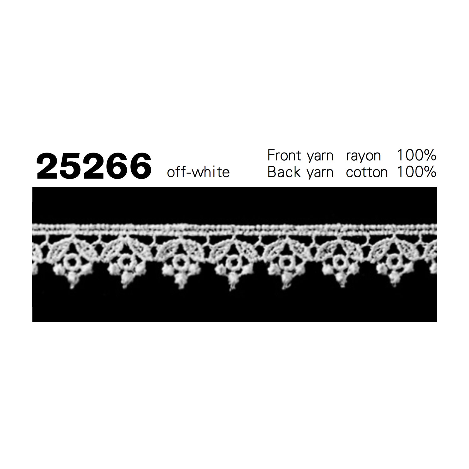 25266 دانتيل كيميائي ضيق Kyowa Lace