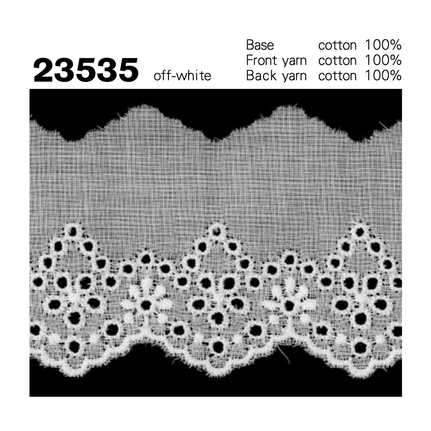 23535 دانتيل قطني Kyowa Lace
