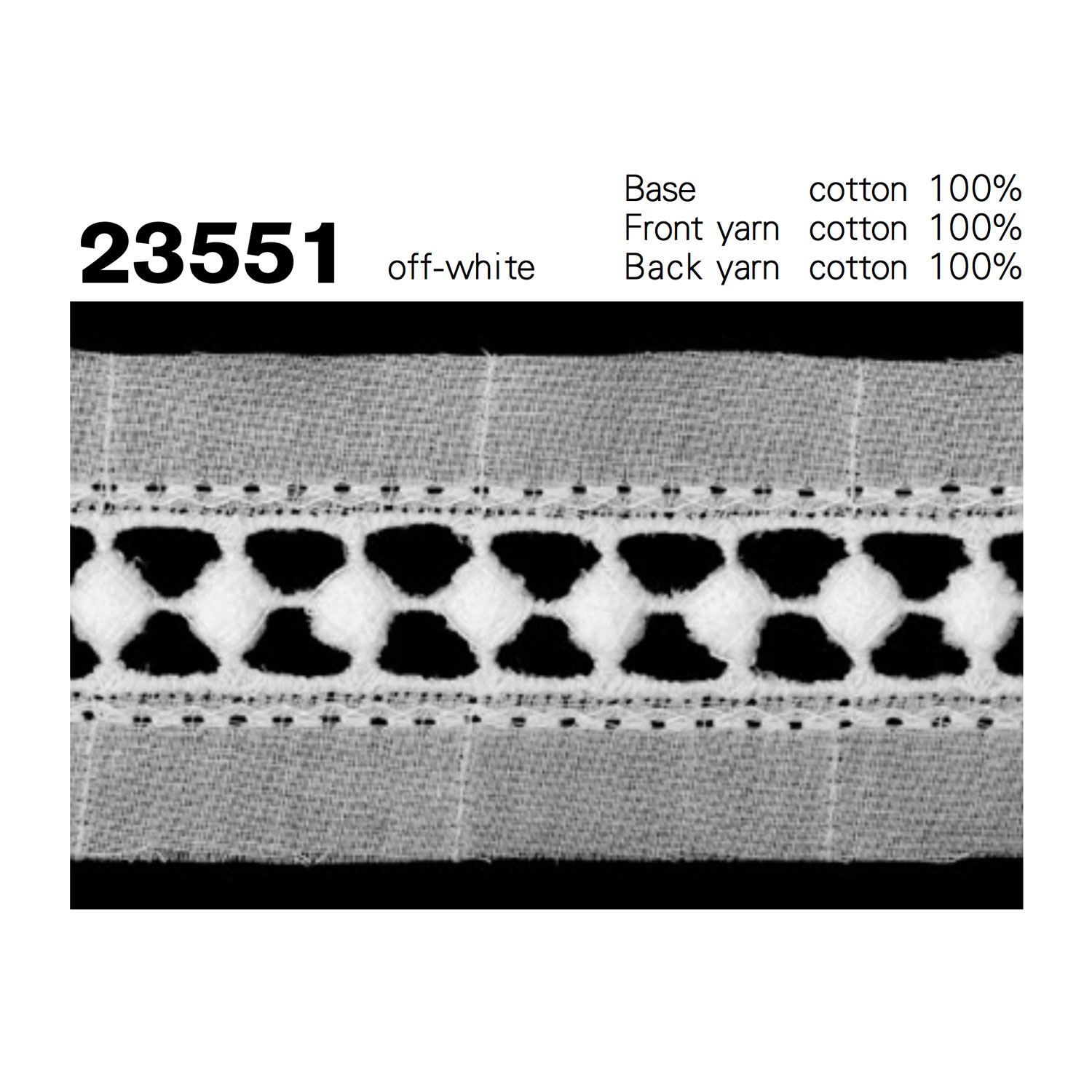 23551 دانتيل قطني[Lace] Kyowa Lace