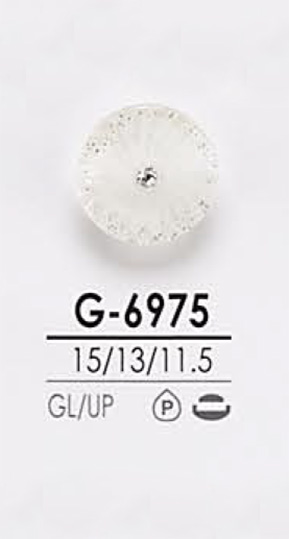 G6975 زر بحجر كريستال بنمط Pin Curl للتلوين[Buttons] IRIS