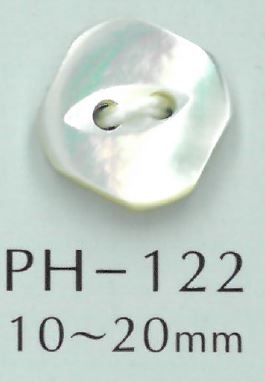 PH122 زر صدف مربع بشكل عين القطة[أزرار] Sakamoto Saji Shoten