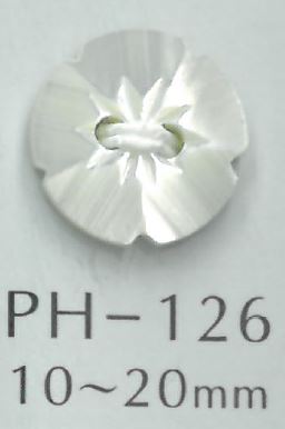 PH126 زر صدفة زهري بفتحتين[أزرار] Sakamoto Saji Shoten