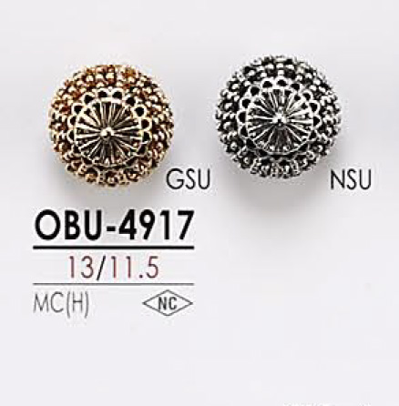 OBU4917 زر معدني[أزرار] IRIS