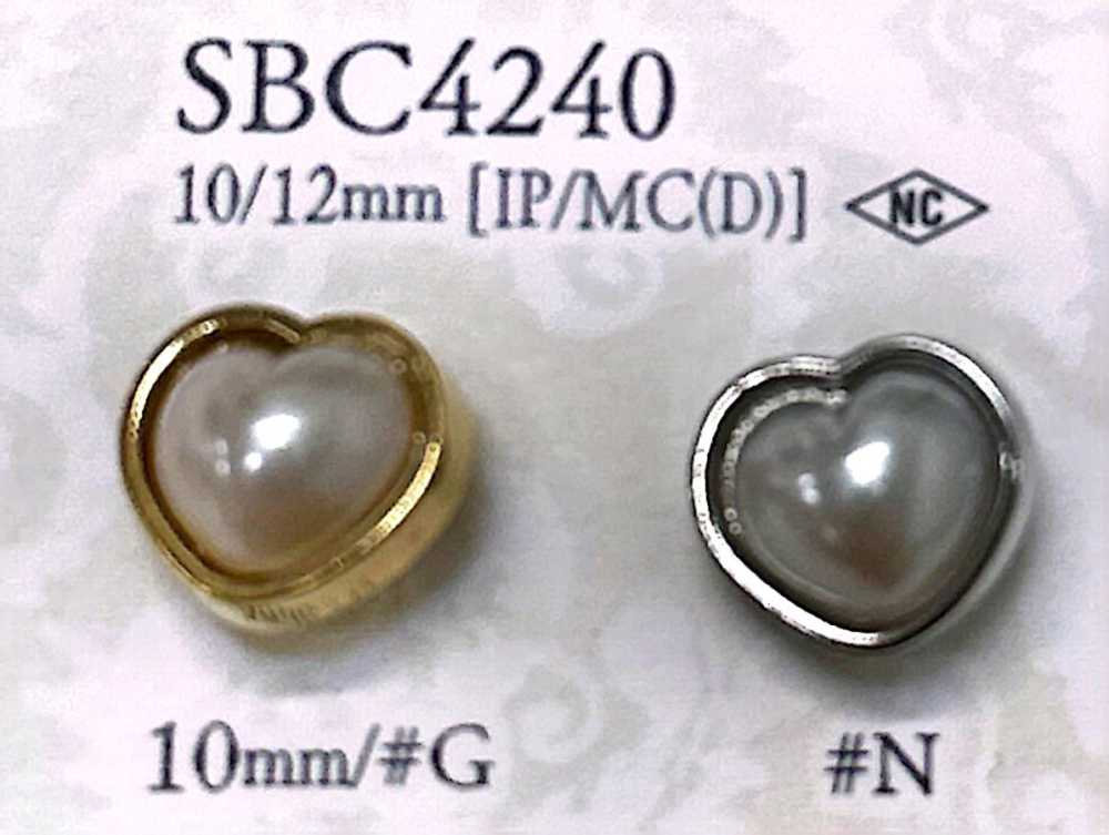 SBC4240 زر معدني على شكل قلب[أزرار] IRIS