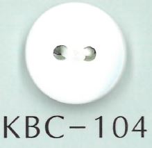 KBC-104 BIANCO SHELL زر من الصدف مسطح ذو ثقبين[أزرار] Sakamoto Saji Shoten