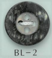 BL-2 زر صدفي بأربعة ثقوب ومركز متغير اللون[أزرار] Sakamoto Saji Shoten