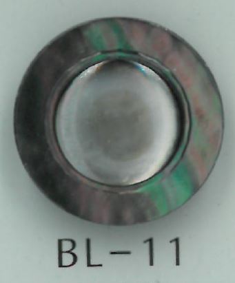 BL-11 زر من الصدف بحافة وساق[Buttons] Sakamoto Saji Shoten