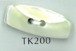 TK200 زر من الصدف ذو فتحتين لملابس الدافل[أزرار] Sakamoto Saji Shoten
