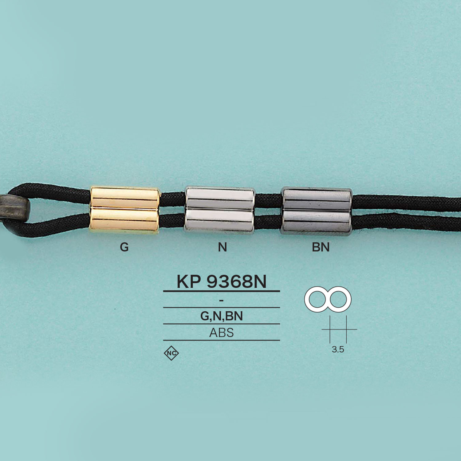 KP9368N موقف الحبل[أبازيم وحلقات] IRIS
