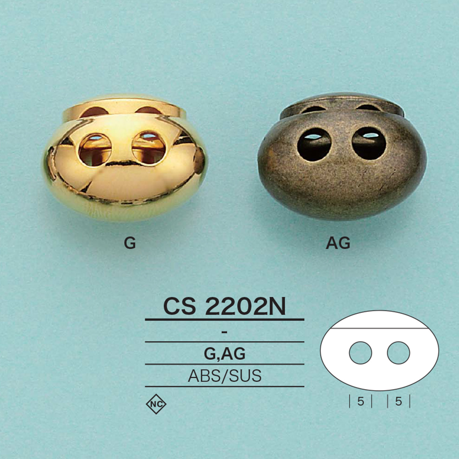 CS2202N قفل رباط بيضاوي[أبازيم وحلقات] IRIS