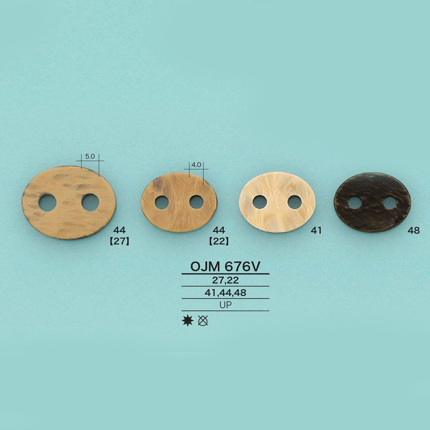 OJM676V سدادة Pig Nose بنقشة خشب[أبازيم وحلقات] IRIS