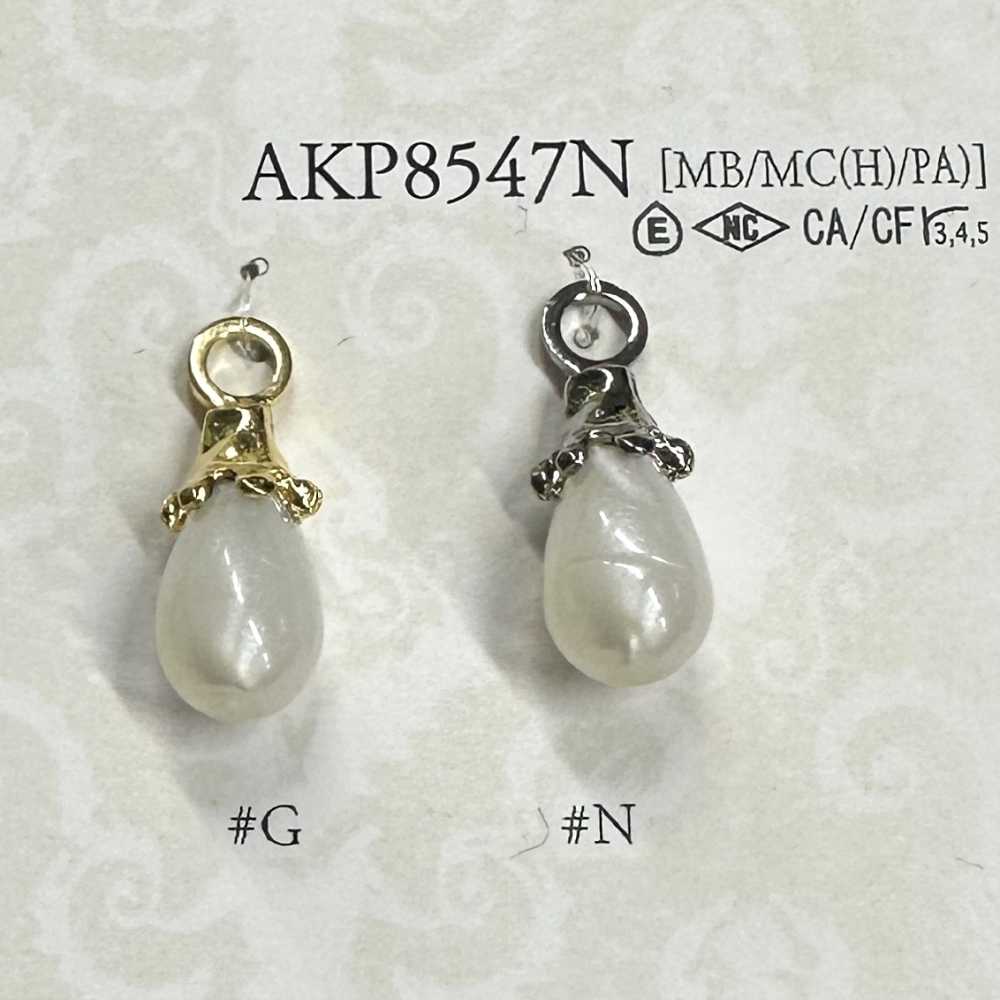 AKP8547N لسان سحاب مزين باللؤلؤ IRIS