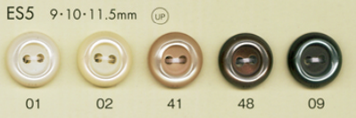ES5 زر بوليستر شبيه بالصدف من DAIYA BUTTONS[أزرار] DAIYA BUTTON