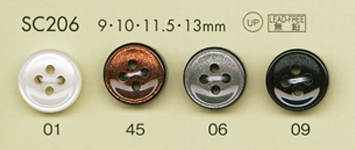 SC206 DAIYA BUTTONS سلسلة HYPER DURABLE المقاومة للصدمات أزرار بوليستر على شكل صدفة[Buttons] DAIYA BUTTON