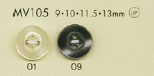 MV105 DAIYA BUTTONS زر بوليستر بنمط الصدفة[Buttons] DAIYA BUTTON