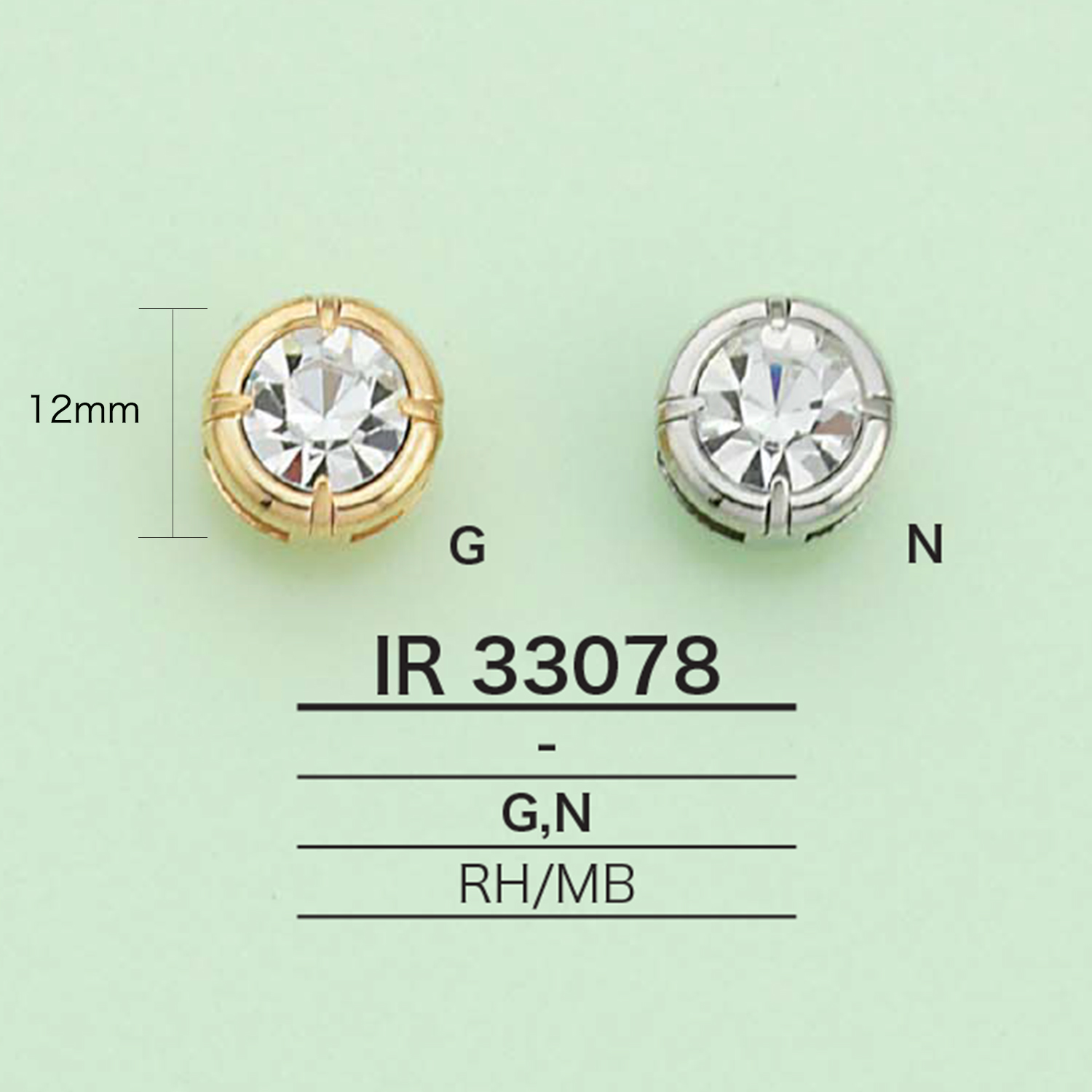 IR33078 تعليقة دائرية مع أحجار الراين[سلع متنوعة أخرى] IRIS