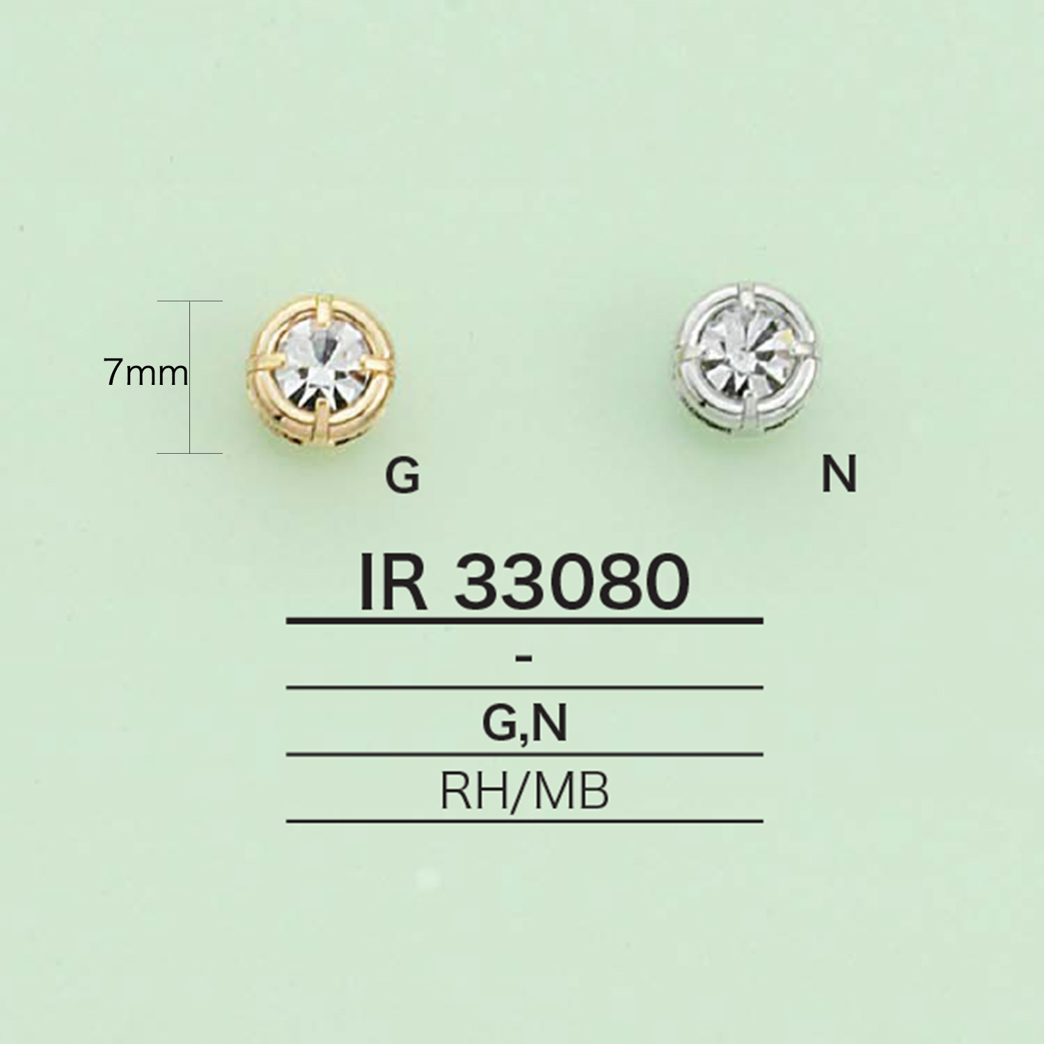 IR33080 تعليقة دائرية مع أحجار الراين[سلع متنوعة أخرى] IRIS