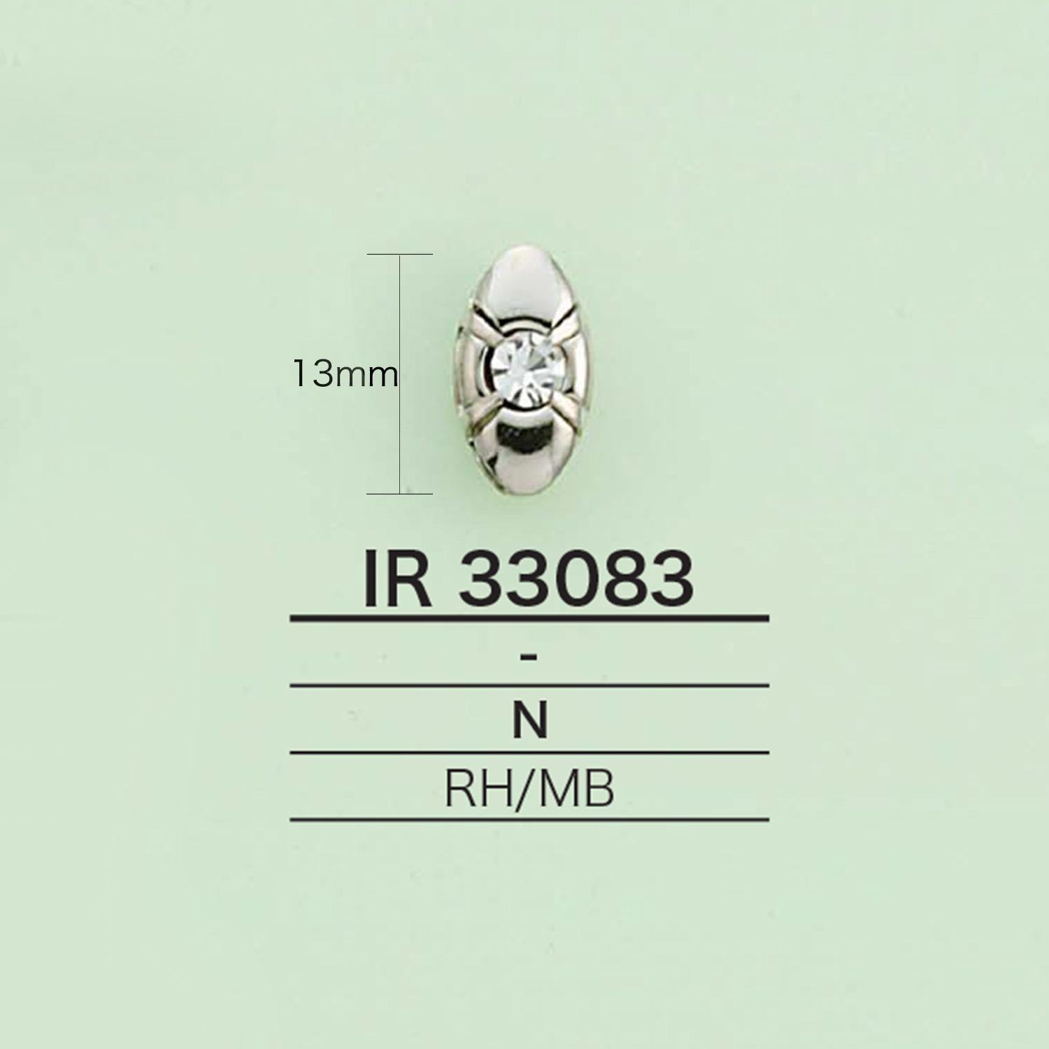 IR33083 تعليقة من أحجار الراين (بيضاوية)[سلع متنوعة أخرى] IRIS
