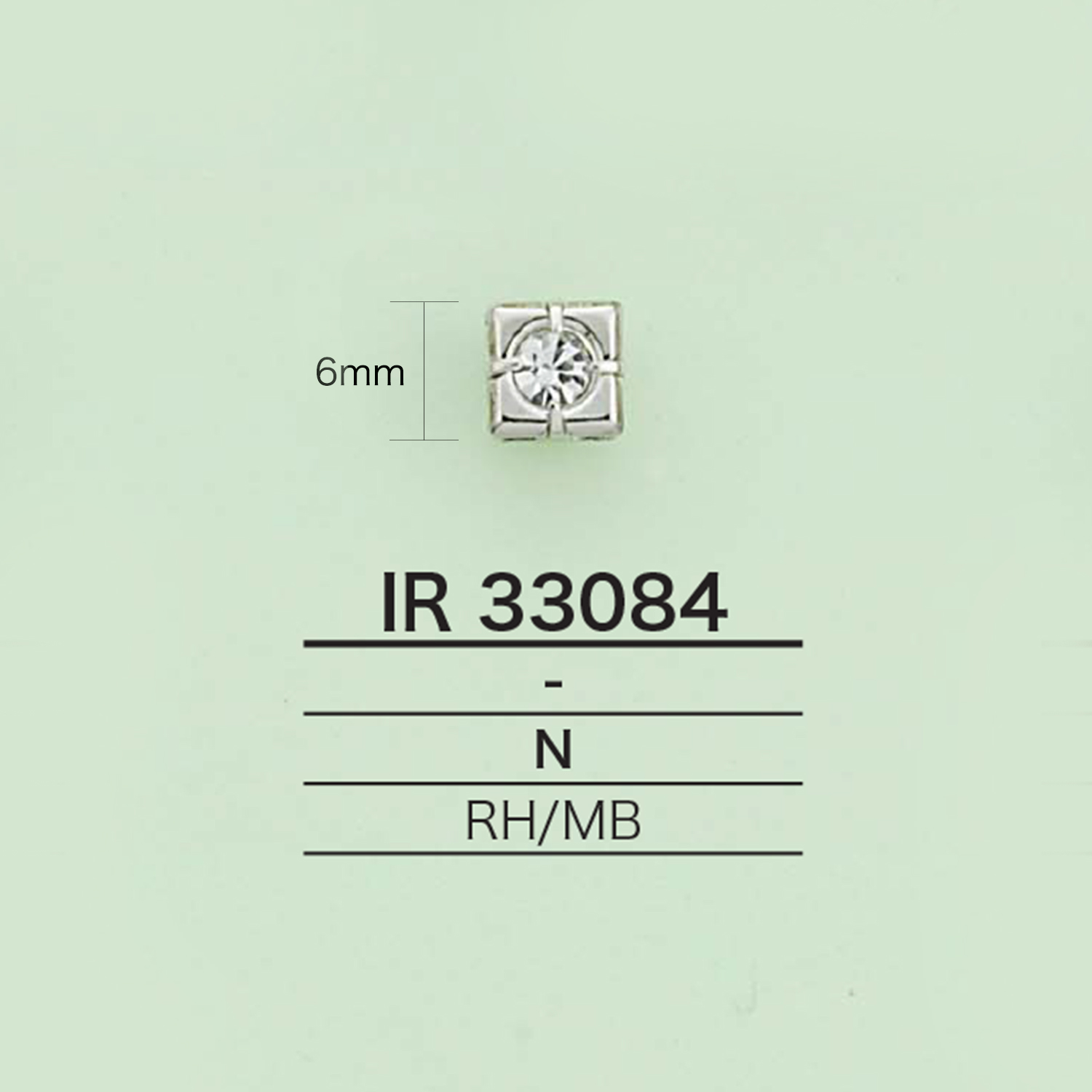 IR33084 تعليقة مرصعة بأحجار الراين (مربعة)[Other Miscellaneous Goods] IRIS