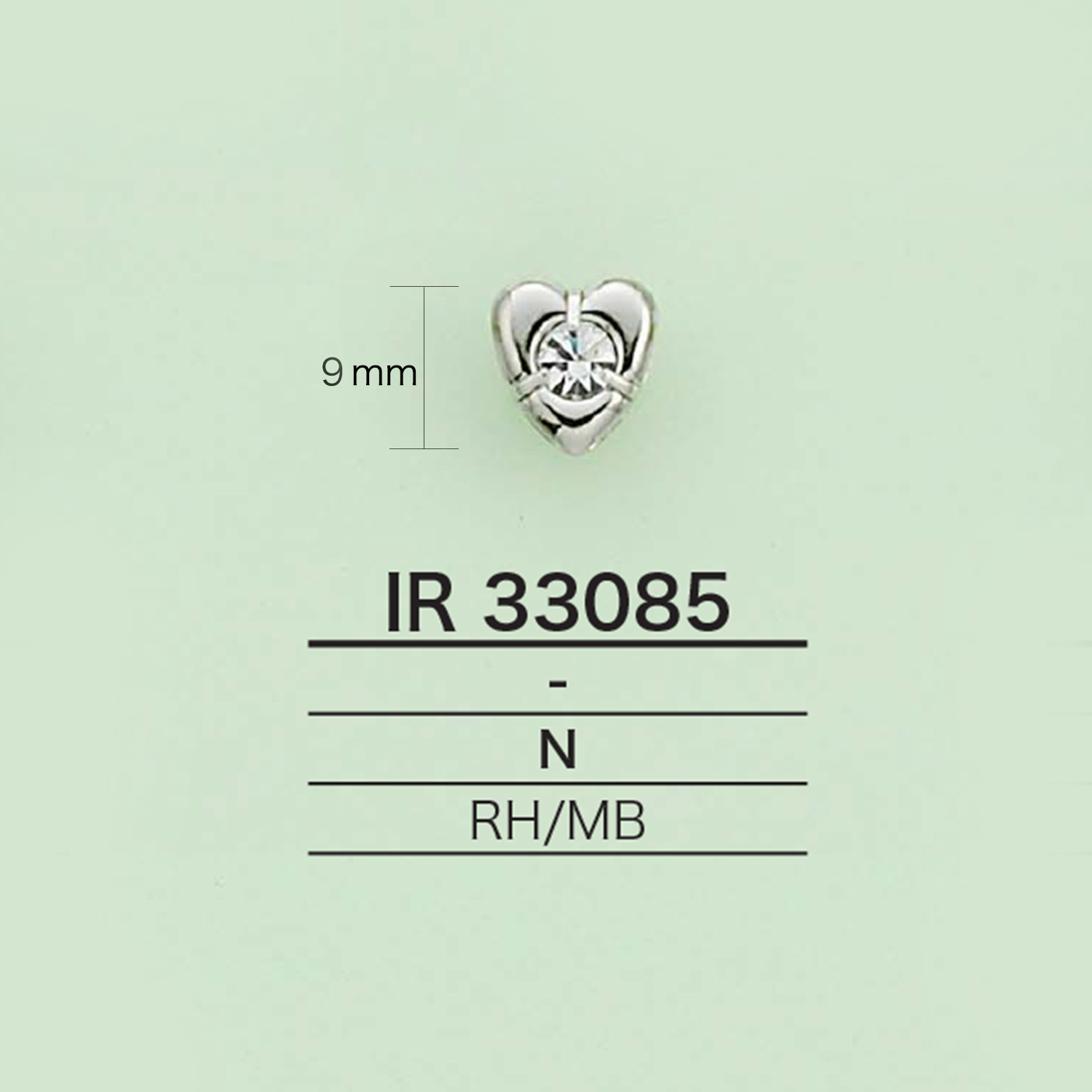 IR33085 تعليقة راينستون (على شكل قلب)[سلع متنوعة أخرى] IRIS