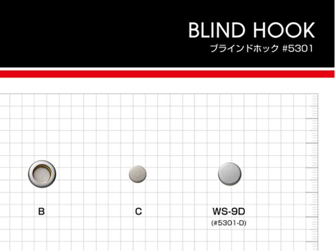 5301 B/C/D SET 5301 الجزء السفلي لخطاف مخفي (طقم سوكت/ستد/بوست)[Press Fasteners And Eyelets] Morito (MORITO)
