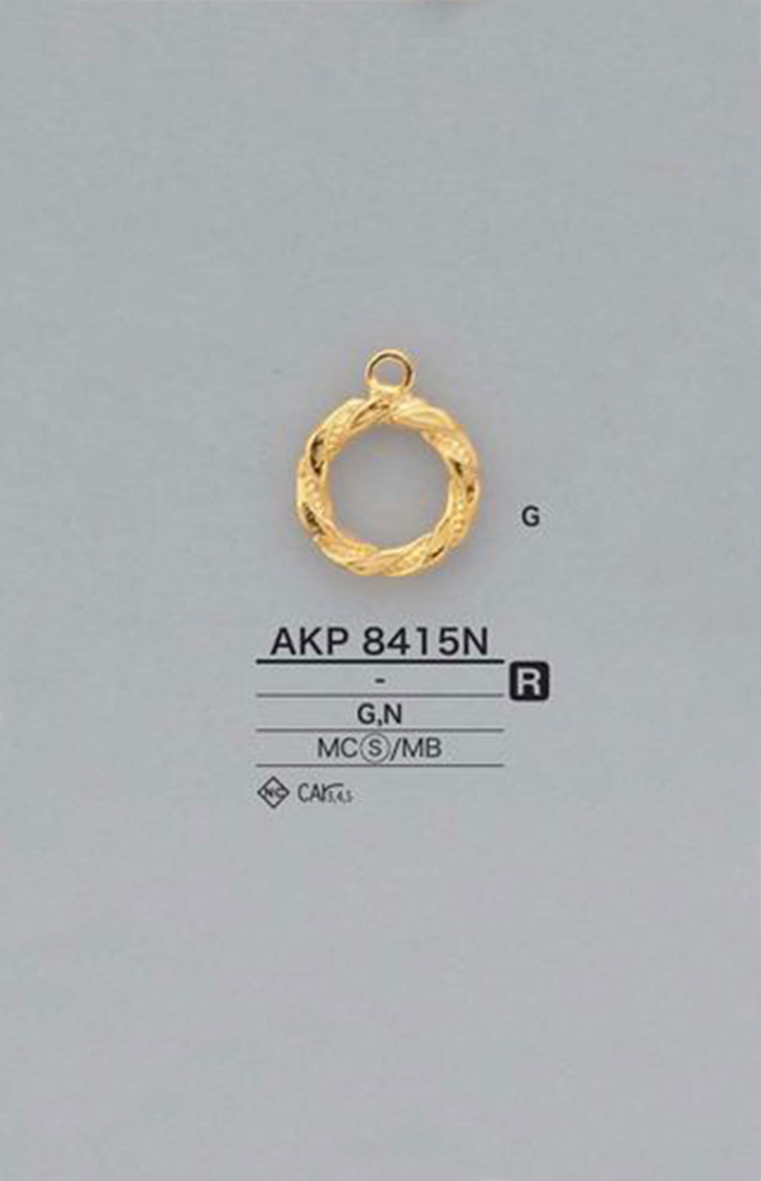 AKP8415N رأس سحاب حلقي (لسان السحب)[Zipper] IRIS