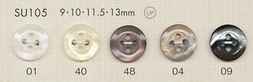 SU105 DAIYA BUTTONS زر بوليستر بمظهر الصدف[أزرار] DAIYA BUTTON