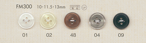 FM300 DAIYA BUTTONS زر بوليستر بشكل الصدف[أزرار] DAIYA BUTTON