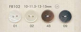 FR102 DAIYA BUTTONS زر بوليستر بشكل صَدَفي[أزرار] DAIYA BUTTON