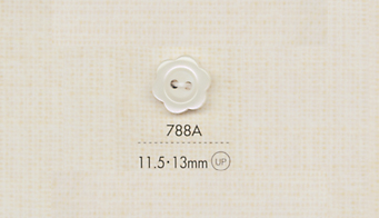 788A DAIYA أزرار زر بوليستر ذو فتحتين (على شكل زهرة) DAIYA BUTTON