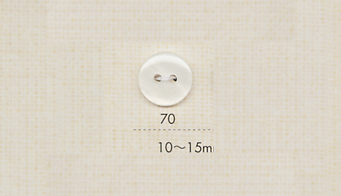 70 DAIYA BUTTONS زر بوليستر مسطح بمظهر الصدف بفتحتين[Buttons] DAIYA BUTTON