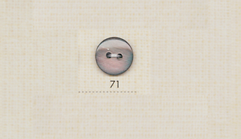 71 DAIYA أزرار زر بوليستر أسود بنمط عرق اللؤلؤ بفتحتين DAIYA BUTTON