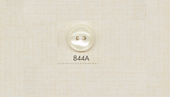844A DAIYA BUTTONS زر بوليستر بمظهر الصدف ذو فتحتين[أزرار] DAIYA BUTTON