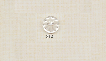 814 DAIYA BUTTONS زر بوليستر بمظهر الصدف ذو فتحتين (زهرة ثلاثية الأبعاد)[Buttons] DAIYA BUTTON