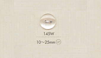 145W DAIYA BUTTONS زر بوليستر بمظهر الصدف بفتحتين (شبه شفاف)[Buttons] DAIYA BUTTON
