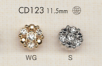 CD123 زر بأحجار الراين بياجو[أزرار] DAIYA BUTTON