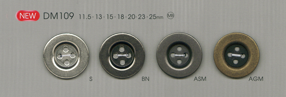 DM109 زر معدني بسيط للقمصان والسترات[أزرار] DAIYA BUTTON