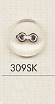 309SK زر بلاستيكي بسيط ذو فتحتين[Buttons] DAIYA BUTTON