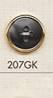 207GK زر قميص بلاستيكي بسيط ذو 4 ثقوب[أزرار] DAIYA BUTTON