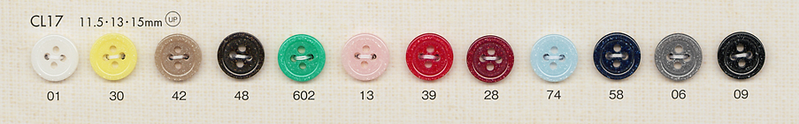 CL17 زر بلاستيكي لامع بأربعة ثقوب للقمصان والبلوزات[Buttons] DAIYA BUTTON