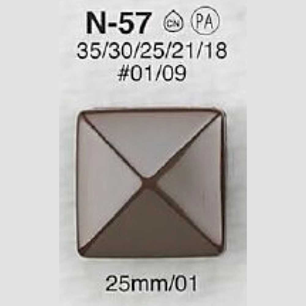 N57 زر بساق نفقية من راتنج النايلون[أزرار] IRIS