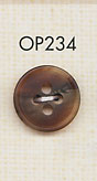 OP234 زر بوليستر بنمط قرن جاموس مطفي بأربع فتحات[أزرار] DAIYA BUTTON