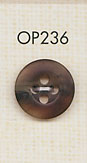 OP236 زر بوليستر مطفي بشكل قرن الجاموس بأربع ثقوب[أزرار] DAIYA BUTTON