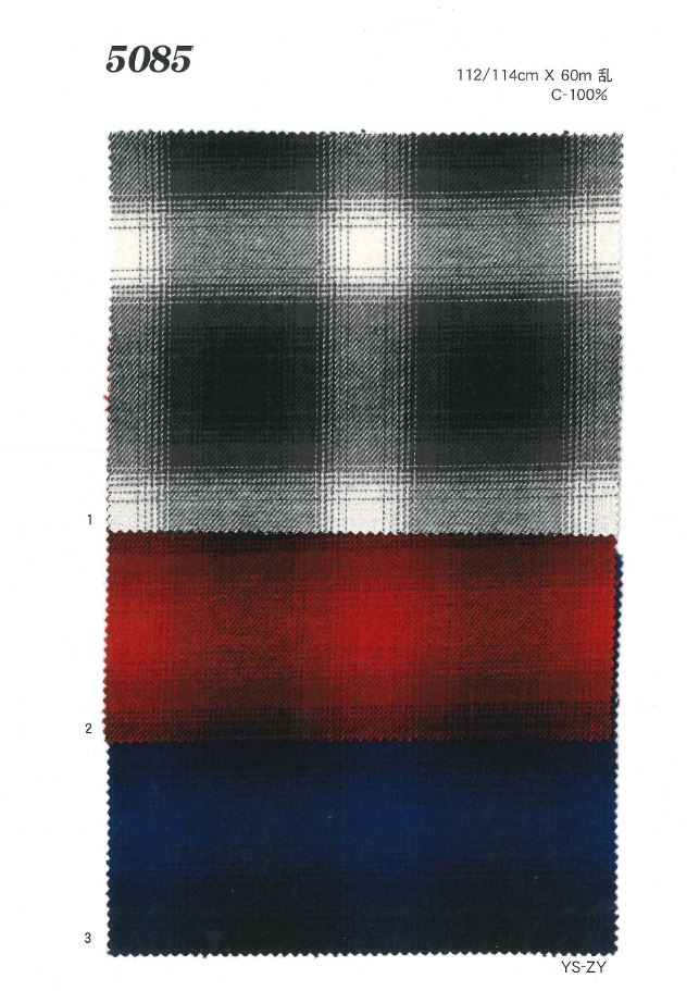 MU5085 نقشة أومبري كاروهات مبروشة[نسيج / قماش] Ueyama Textile