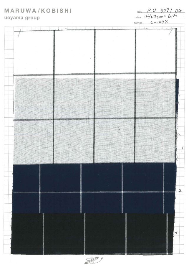 MU5091 قماش تايب رايتر كاروهات[نسيج / قماش] Ueyama Textile