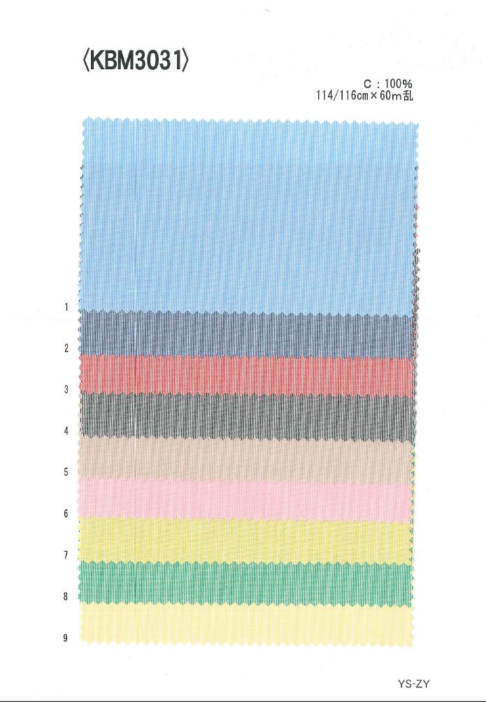 KBM3031 خط رفيع مصبوغ بالغزل[نسيج / قماش] Ueyama Textile
